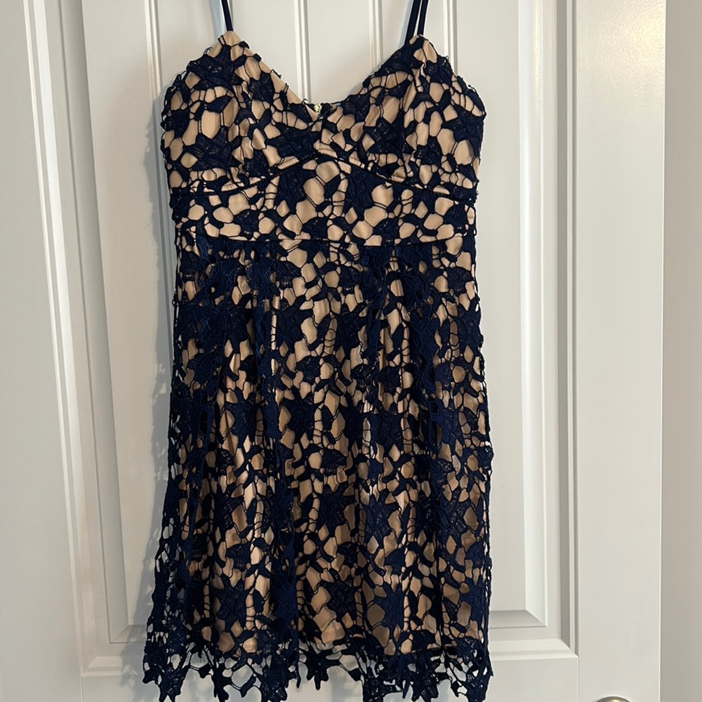 Blue floral dress!
